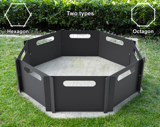 Picture - 1. Flat pack fire pit for camping or backyard. DXF files for plasma, laser, CNC. Firepit.