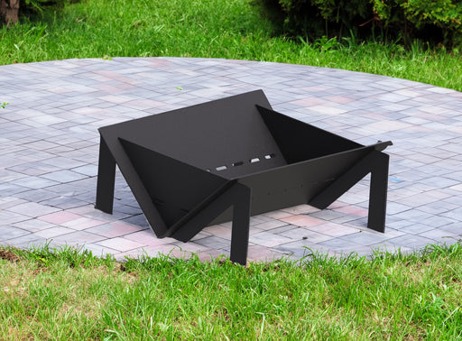 Picture - 1. Quadro M 23" fire pit for camping or backyard. DXF files for plasma, laser, CNC. Firepit.