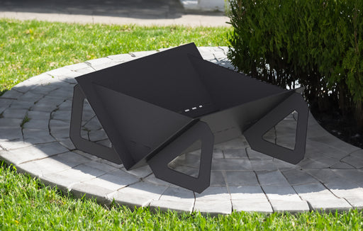 Picture - 1. Quadro Light 39" fire pit for camping or backyard. DXF files for plasma, laser, CNC. Firepit.