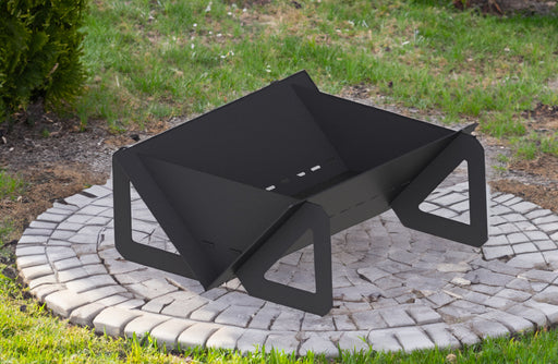 Picture - 1. Quadro Light 31" fire pit for camping or backyard. DXF files for plasma, laser, CNC. Firepit.