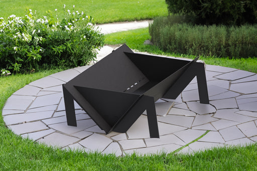 Picture - 1. Quadro M 39" fire pit for camping or backyard. DXF files for plasma, laser, CNC. Firepit.