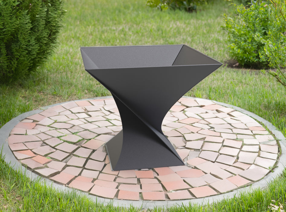 Picture - 1. Twist V3 19'' fire pit for camping or backyard. DXF files for plasma, laser, CNC. Firepit.