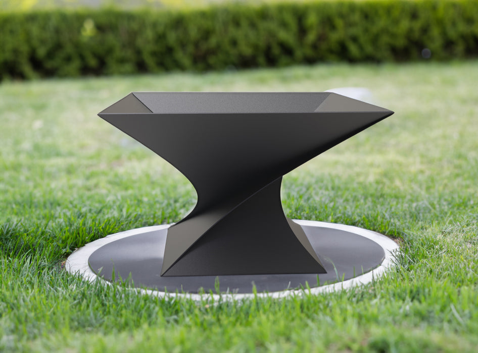 Picture - 1. Twist V3 27'' fire pit for camping or backyard. DXF files for plasma, laser, CNC. Firepit.