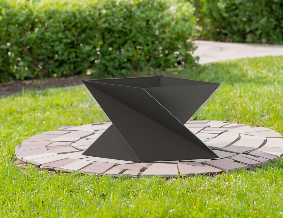 Picture - 1. Twist V1 19'' fire pit for camping or backyard. DXF files for plasma, laser, CNC. Firepit.