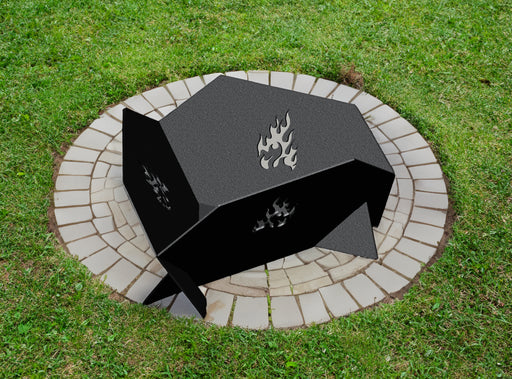 Picture - 1. Fire pit 32" V2 for camping or backyard. DXF files for plasma, laser, CNC. Firepit.