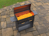 Picture - 3. Collapsible grill with an ashtray and a lid. Files DXF, SVG for CNC, Plasma, Laser, Waterjet. Brazier. FirePit. Barbecue.