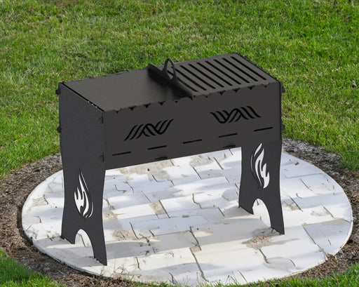 Picture - 1. Mangal for camping, fire pit, grill and bbq. DXF files for plasma, laser, CNC. Firepit.