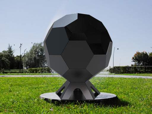 Picture - 1. Ball 28" V1 fire pit for camping or backyard. DXF files for plasma, laser, CNC. Firepit.