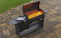 Picture - 9. Collapsible modern grill with stove. Files DXF, SVG for CNC, Plasma, Laser, Waterjet. Brazier. FirePit. Barbecue.