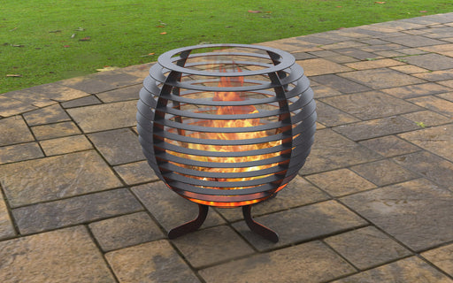 Picture - 1. Sphere Ball Fire pit. Files DXF, SVG for CNC, Plasma, Laser, Waterjet. Garden Fireplace. FirePit. Metal Art Decoration.