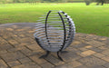 Picture - 5. Sphere Ball with a cutout. Files DXF, SVG for CNC, Plasma, Laser, Waterjet. Garden Fireplace. FirePit. Metal Art Decoration.