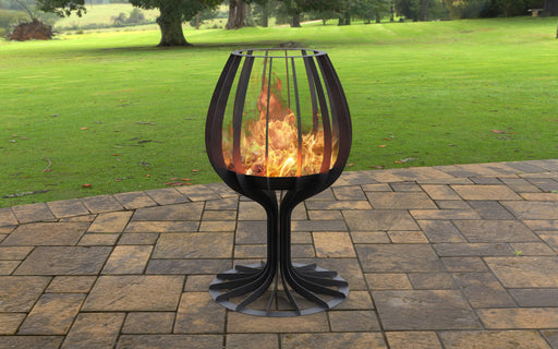 Picture - 1. Wineglass 59" Fire pit. Files DXF, SVG for CNC, Plasma, Laser, Waterjet. Garden Fireplace. FirePit. Metal Art Decoration.