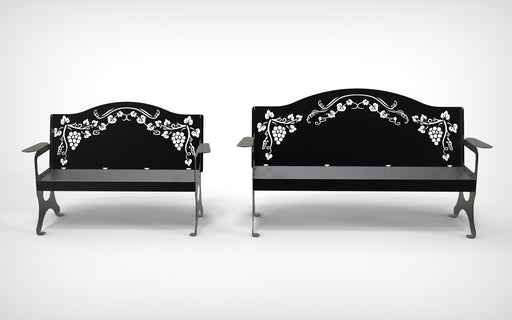 Picture - 2. Garden Bench. Home Backyard Decoration. DXF files for plasma, laser, CNC.