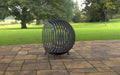 Picture - 9. Sphere Fire Ball with legs. Files DXF, SVG for CNC, Plasma, Laser, Waterjet. Garden Fireplace. FirePit. Metal Art Decoration.