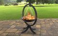 Picture - 3. Fire pit flying on chains I. Files DXF, SVG for CNC, Plasma, Laser, Waterjet. Garden Fireplace. FirePit. Metal Art Decoration.