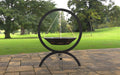 Picture - 4. Fire pit flying on chains II. Files DXF, SVG for CNC, Plasma, Laser, Waterjet. Garden Fireplace. FirePit. Metal Art Decoration.