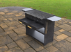 Picture - 9. Collapsible grill with an ashtray. Files DXF, SVG for CNC, Plasma, Laser, Waterjet. Brazier. FirePit. Barbecue.