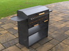 Picture - 9. Collapsible grill with an ashtray and a lid. Files DXF, SVG for CNC, Plasma, Laser, Waterjet. Brazier. FirePit. Barbecue.