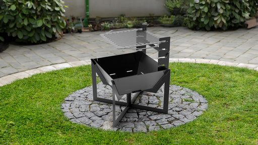 Picture - 1. Square V4 24" fire pit, grill and bbq. DXF files for plasma, laser, CNC. Firepit.
