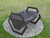 Picture - 1. Hexagon fire pit, grill and bbq. DXF files for plasma, laser, CNC. Firepit.