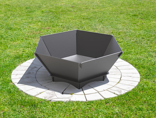 Picture - 1. Hexagon V2 fire pit for camping or backyard. DXF files for plasma, laser, CNC. Firepit.