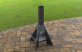 Picture - 8. Pyramid Rocket Big Fire Pit. Files DXF, SVG for CNC, Plasma, Laser, Waterjet. Garden Fireplace. FirePit. Metal Art Decoration.