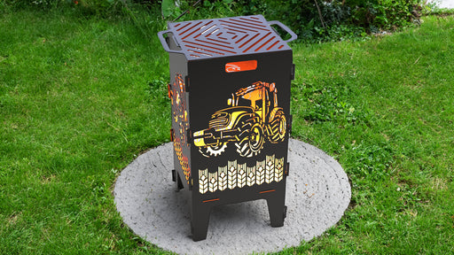 Picture - 1. Tractor fire pit, grill and bbq. DXF files for plasma, laser, CNC. Firepit.