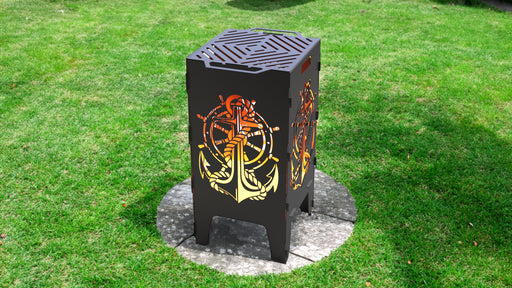 Picture - 1. Anchor fire pit, grill and bbq. DXF files for plasma, laser, CNC. Firepit.