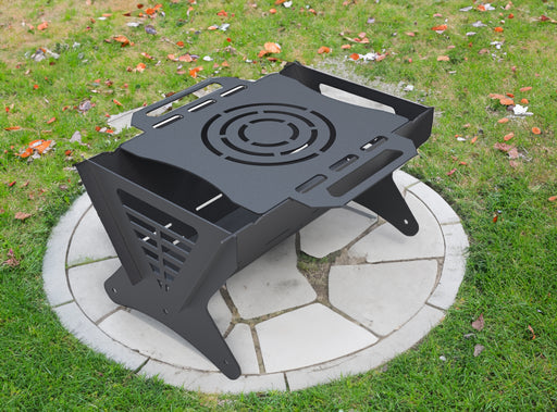 Picture - 1. Mix V2 fire pit, grill and bbq. DXF files for plasma, laser, CNC. Firepit.