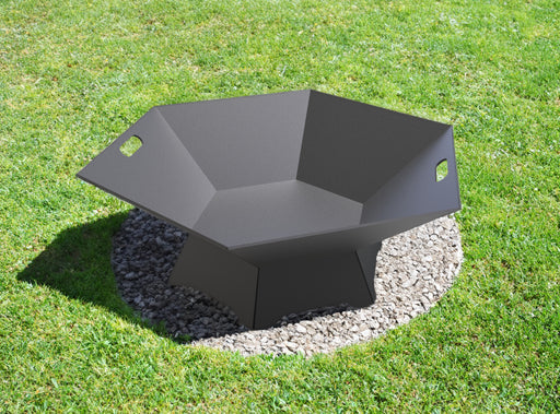 Picture - 1. Hexagon V6 fire pit for camping or backyard. DXF files for plasma, laser, CNC. Firepit.