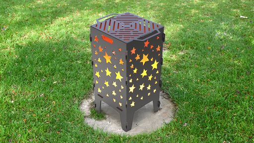 Picture - 1. Stars fire pit, grill and bbq. DXF files for plasma, laser, CNC. Firepit.