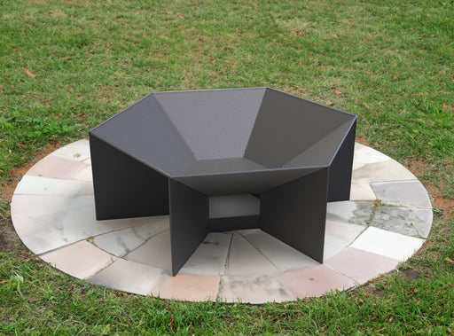 Picture - 1. Hexagon V5 fire pit for camping or backyard. DXF files for plasma, laser, CNC. Firepit.