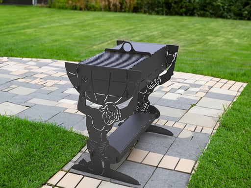 Picture - 1. Atlant fire pit, grill and bbq. DXF files for plasma, laser, CNC. Firepit.