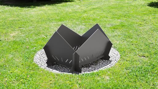 Picture - 1. Fire pit "Crown" for camping or backyard. DXF files for plasma, laser, CNC. Firepit.