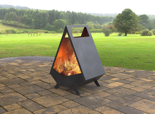 Picture - 2. Chimnea Fire Pit Low. Files DXF, SVG for CNC, Plasma, Laser, Waterjet. Garden Fireplace. FirePit. Metal Art Decoration.