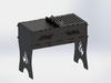 Picture - 8. Mangal for camping, fire pit, grill and bbq. DXF files for plasma, laser, CNC. Firepit.