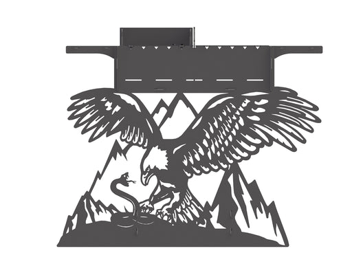 Picture - 1. Eagle fire pit, grill and bbq. DXF files for plasma, laser, CNC. Firepit.