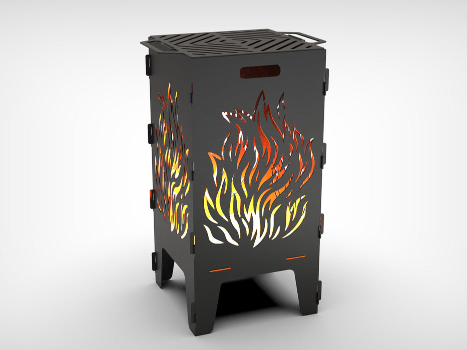 Picture - 8. Fire fire pit, grill and bbq. DXF files for plasma, laser, CNC. Firepit.