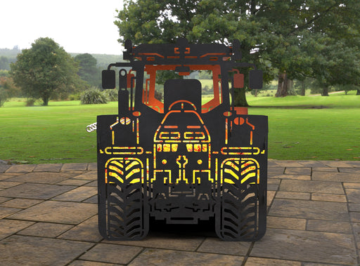 Picture - 1. Tractor Fire Pit Grill. Files DXF, SVG for CNC, Plasma, Laser, Waterjet. Brazier. FirePit. Barbecue.