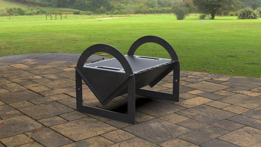 Picture - 1. Flat pack II Fire Pit Grill. Files DXF, SVG for CNC, Plasma, Laser, Waterjet. Brazier. FirePit. Barbecue.