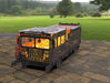 Picture - 1. Fire truck Fire Pit Grill. Files DXF, SVG for CNC, Plasma, Laser, Waterjet. Brazier. FirePit. Barbecue.