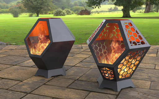 Picture - 1. Two Fire pits I. Files DXF, SVG for CNC, Plasma, Laser, Waterjet. Garden Fireplace. FirePit. Metal Art Decoration.