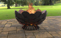 Picture - 1. Round Scales Fire pit. Files DXF, SVG for CNC, Plasma, Laser, Waterjet. Garden Fireplace. FirePit. Metal Art Decoration.