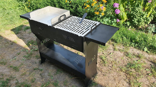 Picture - 2.  Campfire pit for camping, mangal, fire pit, grill and bbq. DXF files for plasma, laser, CNC. Firepit.