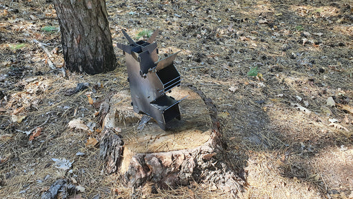 Collapsible middle size rocket stove dxf