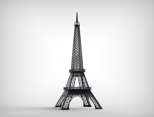 Picture - 2. Eiffel Tower h-100" garden fireplace for backyard, pyramid patio heater. DXF files for plasma, laser, CNC. Firepit.