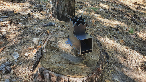 Collapsible small size rocket stove dxf