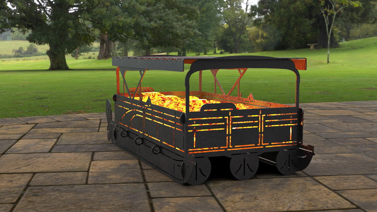 Picture - 3. Pontoon Boat Fire Pit Grill. Files DXF, SVG for CNC, Plasma, Laser, Waterjet. Brazier. FirePit. Barbecue.