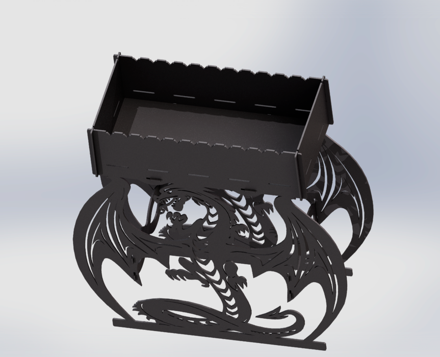 Picture - 4. Dragon fire pit, grill and bbq. DXF files for plasma, laser, CNC. Firepit.