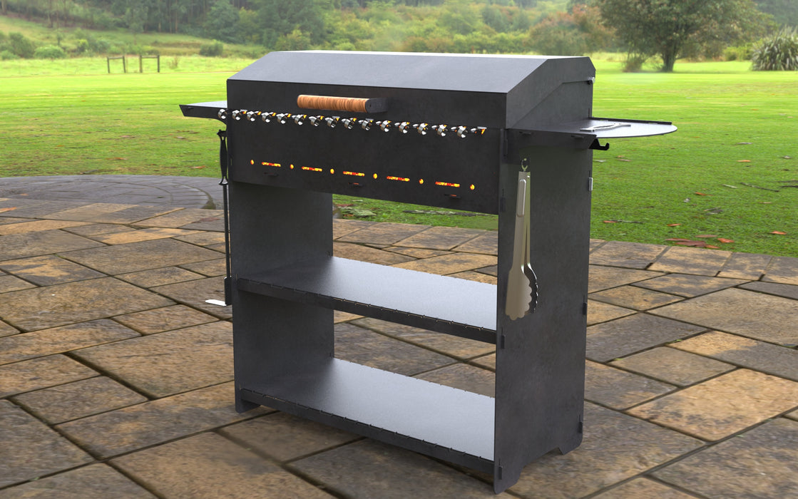 Picture - 4. Modern Fire Pit Grill. Files DXF, SVG for CNC, Plasma, Laser, Waterjet. Brazier. FirePit. Barbecue.